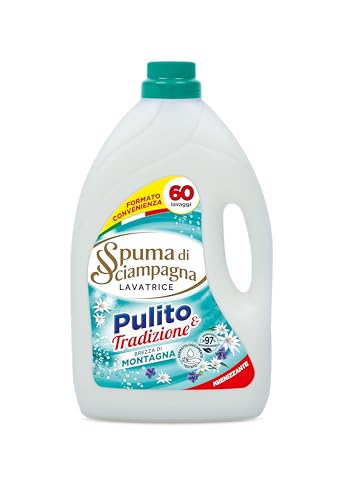 Spuma Di Sciampagna Detersivo Lavatrice Liquido Marsiglia 60 Lavaggi - 3000 ml