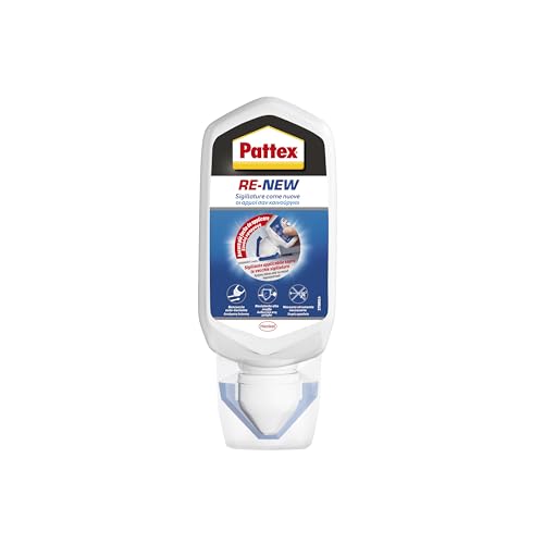 Pattex RE-NEW Bianco, Sigillante bagno e cucina per rinnovo fughe