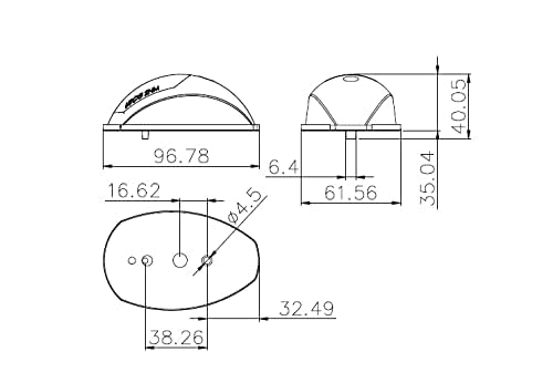 Osculati 11.039.21 Luci di Via Evoled con Sorgente Luminosa a LED a Basso Consumo, Inox Lucido
