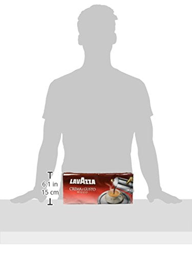 Lavazza Caffè Macinato Crema e Gusto Ricco Tostatura Scura - Confezione da 1 Kg
