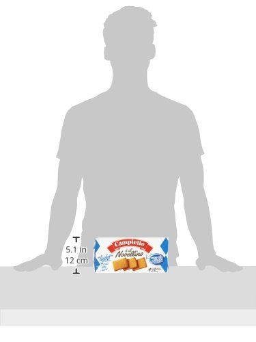 Campiello - Novellino, Biscotti Frollini, Senza Latte e Uova - 6 confezioni da 4 pezzi da 87.5 g [24 pezzi, 2100 g]