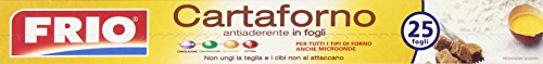 Frio - Cartaforno Antiaderente in Fogli, 33 x 38 cm - 25 fogli - [confezione da 4]