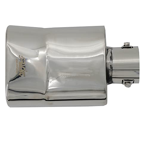 Simoni Racing TRX/100 Terminale di Scarico Universale DTM, Uscita Rettangolare Dritta 9135 x 85 mm, in Acciaio Inox