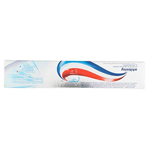 Aquafresh Dentifricio White & Brilliant, denti visibilmente più bianchi in 7 giorni, Smalto Forte, Gengive Sane, Alito Fresco, Scudo Anti-Macchie, pacco da 12 x 75ml