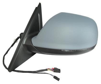 RETROVISORE ELETT. Term. C/Fan. Destro [Lato Passegero] per Auto: Q5 - Calotta da VERNICIARE - 8 Pin Lane Assist