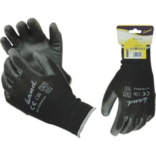 Guanto poliuretano nero hand maglia leggera sintetico nero 11 (12 paia) Hand