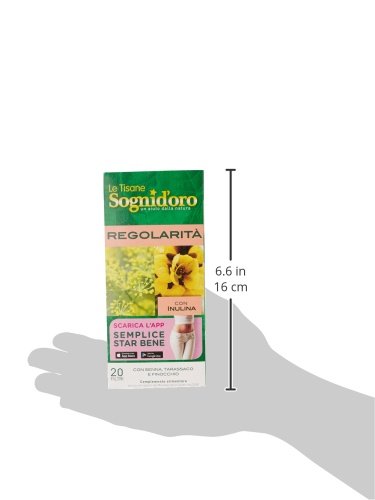 Sognid'Oro Tisana con Inulina Regolarità, 20 Filtri