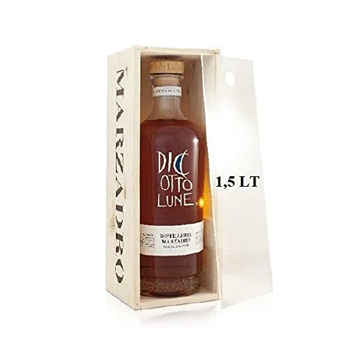 MARZADRO GRAPPA LE DICIOTTO LUNE MAGNUM 1,5 LITRI IN CASSETTA DI LEGNO