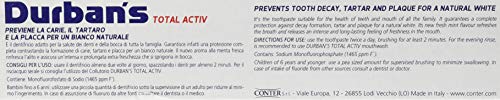 Durbans - Dentifricio, Fluoro e Menta - 75 ml, 12 pezzi, 12
