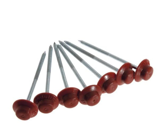 CG94 - CHIODO PER FISSAGGIO LASTRA BITUMATA - CONF. DA 400pz - lunghezza 60 mm - COLORE ROSSO