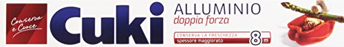 Cuki - Alluminio, Doppia Forza, Conserva La Freschezza, Spessore Maggiorato - 8 Metri - [confezione da 8]