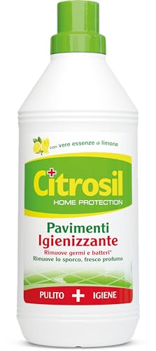 Citrosil Home Protection - Detergente Liquido Pulisci Pavimenti Igienizzante con Vere Essenze di Limone, 900 ml x 4 Pezzi