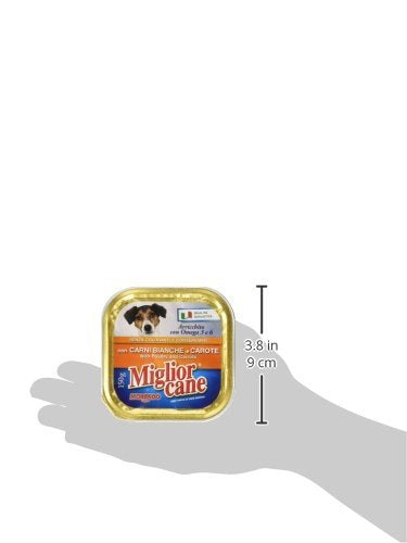 MigliorCane Vaschetta carni bianche e carote multipack 22 x 150 Grammi
