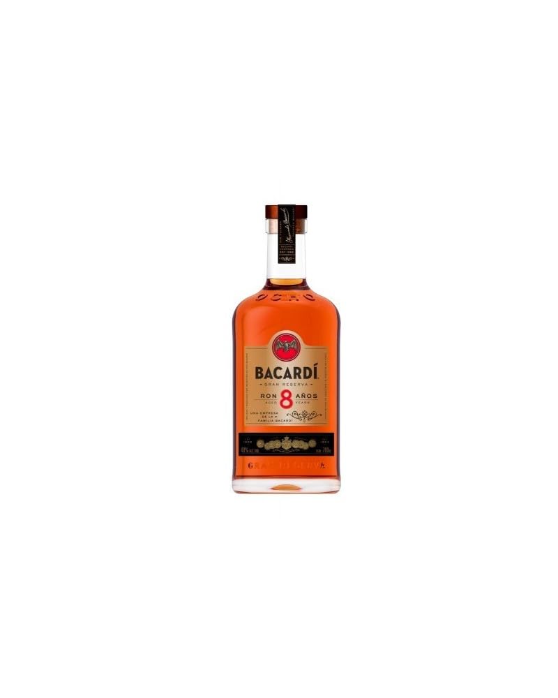 Bacardi Rum Gran Reserva, 8 anni, 70 cl con latta
