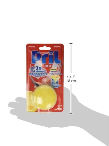 Pril Deo-Perls, Deodorante Lavastoviglie al Limone, 60 lavaggi - [confezione da 4]