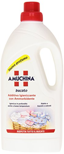 Amuchina Additivo Igienizzante con Ammorbidente, Adatto a Bianchi e Colorati, 1000ml