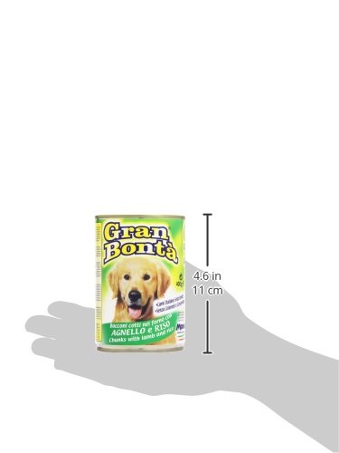 Gran Bontã - Alimento Completo Per Cani, Bocconi Cotti Nel Forno Con Agnello E Riso - 400 G