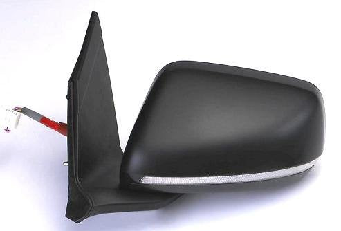RETROVISORE ELETT. Term. Rib. C/Fan. A LED Sinistra [Lato Guida] per Auto: CR-Z - Calotta da VERNICIARE - 9 Pin - Vetro ASF.