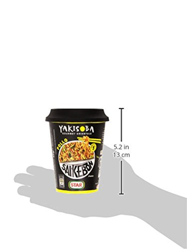 Star Saikebon Noodles Istantanei di Farina di Frumento, Condimento di Salsa di Soia, Verdure e Carne di Pollo, 93g