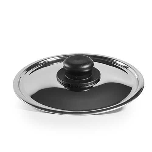 Zanetti - CoperchioUniversale in Vetro con Bordo e Pomello Silicone per pentole e padelle
