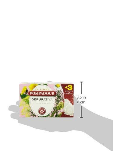 Pompadour tisana depurativa - 5 confezioni da 18 filtri [90 filtri]