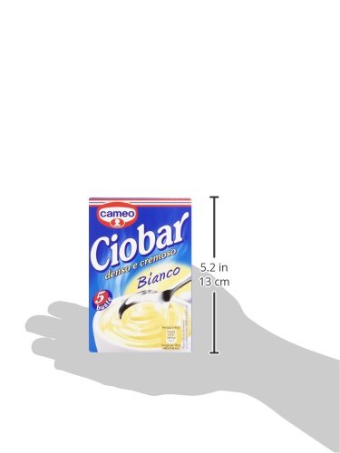 Ciobar -Denso e Cremoso, Gusto Cioccolato Bianco, Confezione da 5.21 g