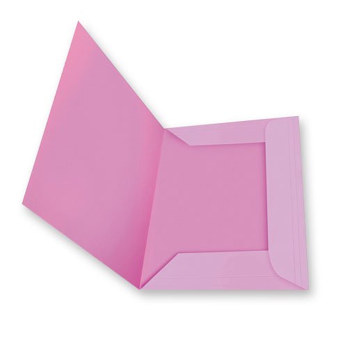 Cartelle con 3 lembi interni Memotak 200 gr. Rosa 25 pz.