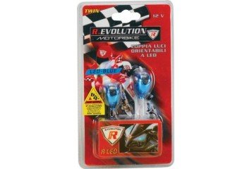 Bottari 60151 Twin Luci LED, Orientabili, Bianco