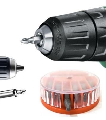 CG94 Porta InsertI + Inserti In acciaio cromo-vanadio Per Avvitatore-Trapano Con Custodia In Pvc.