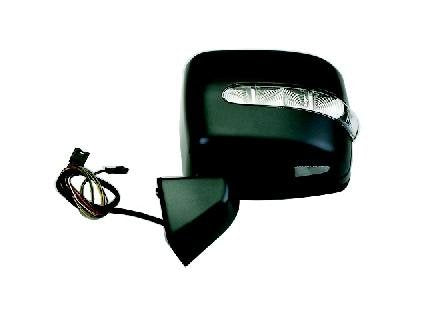 RETROVISORE ELETT. Term. C/Fan. A LED Mem. E Luce di CORT. Sinistra [Lato Guida] per Auto: Classe G W463 - Calotta da VERNICIARE - 12 Pin - Vetro ASF.