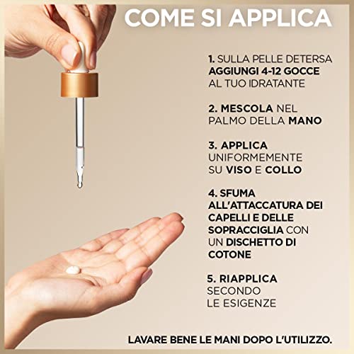 Garnier Gocce Viso Autoabbronzanti Natural Bronzer, Per un effetto Uniforme e Naturale, A Rapido Assorbimento, Azione Idratante, Con Acido Ialuronico e Acqua di Cocco, Ambre Solaire, 30 ml