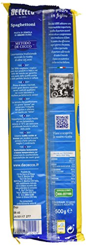 De Cecco Spaghettoni n° 412, Confezione da 4 x 500 g