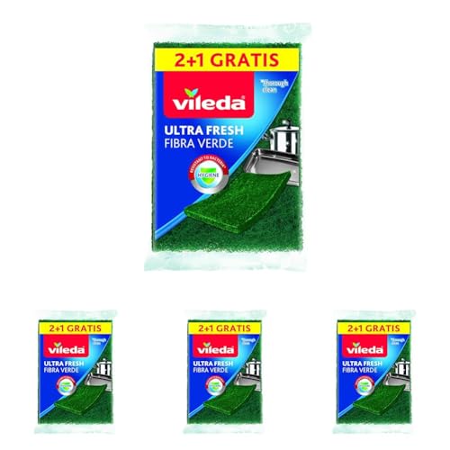 Vileda Ultra Fresh Spugna, Formato 2+1, Verde