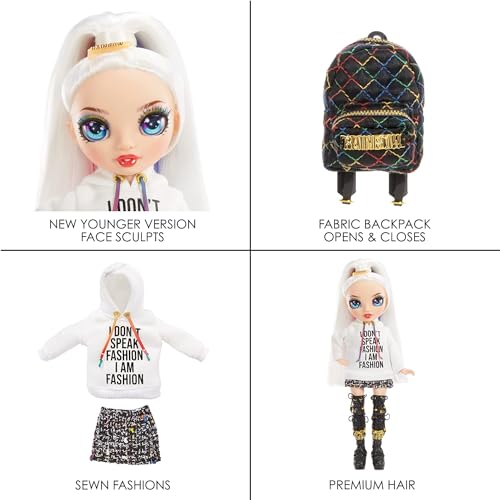 Rainbow High Fashion Doll con Slime & Animale - Ruby (Rosso) - Bambola scintillante da 28 cm con Slime scintillante, Animale Magico e Accessori Moda - Età 4-12 anni