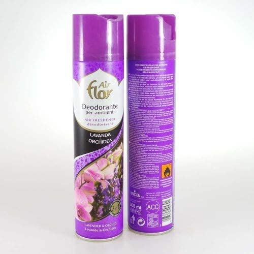 6PZ AIR FLOR DEO CASA LAVANDA E ORCHIDEA 300ML