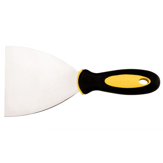 Topex 18b610 pittore spatola in acciaio inox, manico bi-materia, 100 mm)