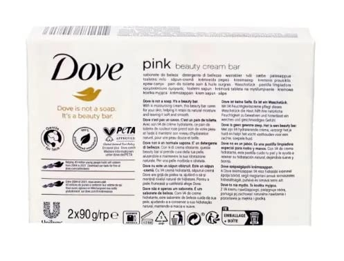 Dove Sapone Solido Rosa 90grx2, 180g