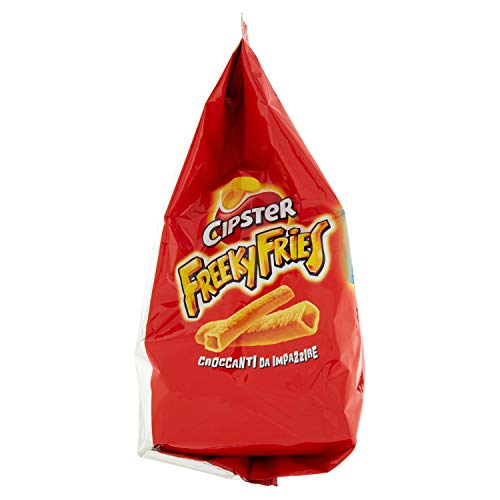 Cipster Freeky Fries, Chips di Patate, Forma Unica e Croccanti da Impazzire, 125g (multipack 5 bustine da 25g)