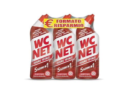 Wc Net - Igiene Totale Gel per Sanitari e Superfici, Pulitore Liquido per Wc, 700 ml x 3 confezioni