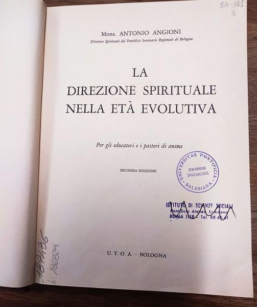 La direzione spirituale nell'eta' evolutiva