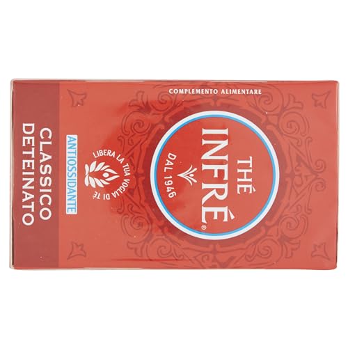 Thé Infré, Tè Classico Deteinato, Confezione da 23 Filtri, Gusto Ricco e Avvolgente, Aroma Inconfondibile, Senza Caffeina
