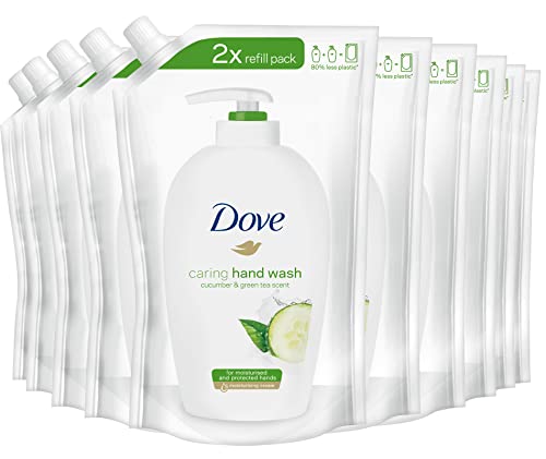 Dove Detergente Cremoso Cetriolo & Tè Verde Ricarica 10 x 500 ml (Confezione da 10)