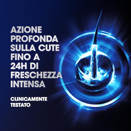 Clear Shampoo Extra Freschezza 24h, Shampoo Antiforfora con Niacinamide e Mentolo, Dona una Sensazione di Freschezza, Shampoo Uomo, Fino a 100% Protezione dalla Forfora*, Formato 225ml