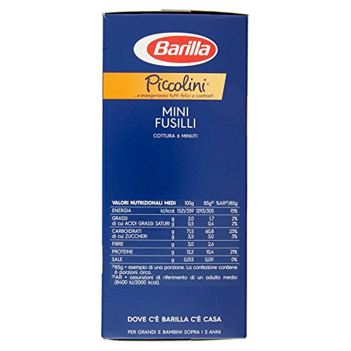 Barilla Piccolini 018 Fusilli