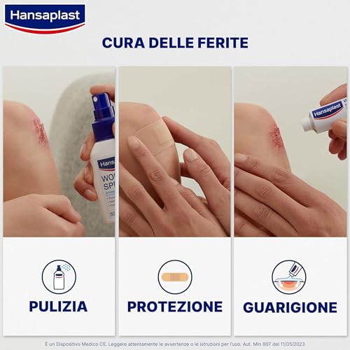 Hansaplast Cerotti MARVEL - Spider-Man, Capitan America e Hulk per Bambini - Delicati Sulla Pelle e Facili Da Rimuovere - 20 Pezzi Assortiti