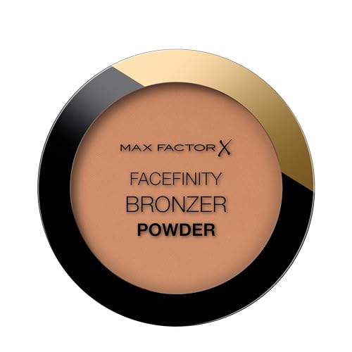 Max Factor Facefinity Bronzer Powder, Terra Abbronzante dal Finish Satinato a Lunga Durata