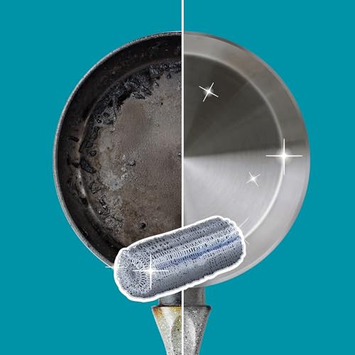 ARIX | 12 Rotolini Abrasivi in Fine Lana d’Acciaio, per Rimuovere Incrostazioni da pentole, Stoviglie e Tutte le Superfici Non Delicate