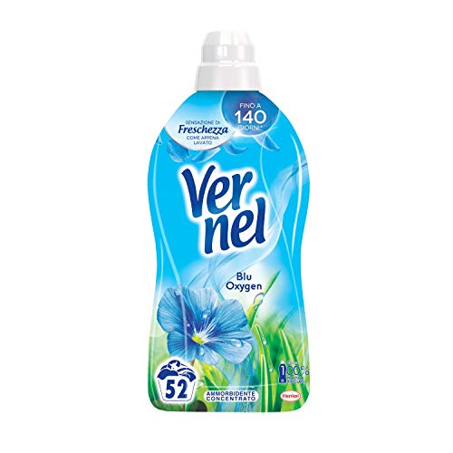 Vernel Blu Oxygen Ammorbidente Lavatrice Concentrato Profumato, Intensa Freschezza e Morbidezza