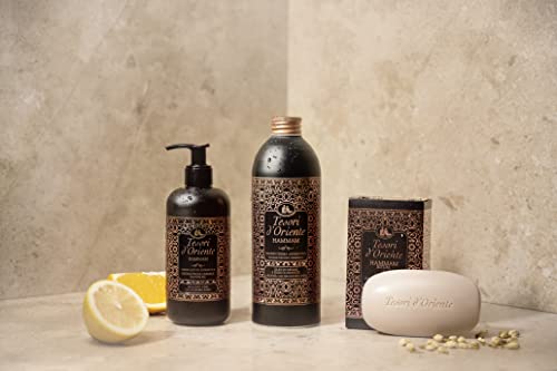 Tesori d'Oriente Sapone solido "Hammam", 125 g, sapone aromatico per le mani con olio di argan e fiori d'arancio, sapone per il corpo per la pulizia delicata della pelle, rituale per corpo e sensi