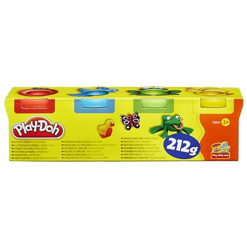 Play-Doh Hasbro 23241EU4 - Confezione da 4 Mini barattoli di plastilina